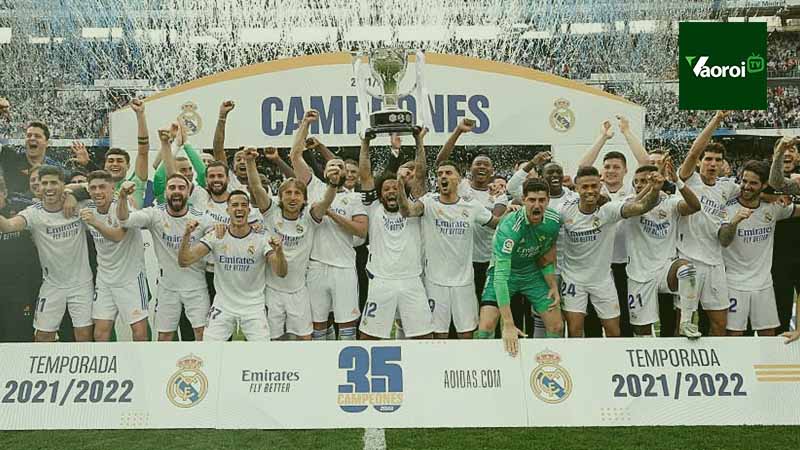 Real Madrid đứng đầu danh sách những đội bóng vô địch La Liga nhiều nhất giải đấu